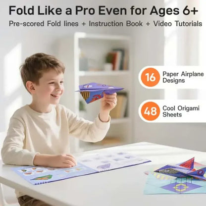 Kids' DIY Paper Airplane Folding Kit