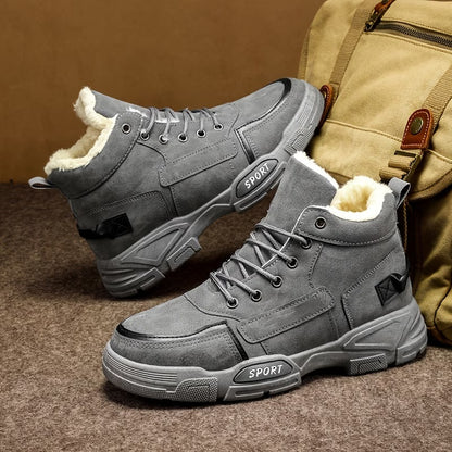 Men's Lace-Up High-Top Boots