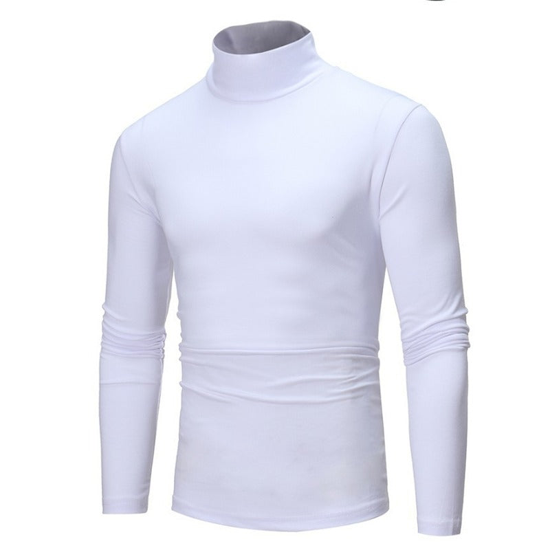 Men's Mock Turtleneck Long-Sleeve Shirt