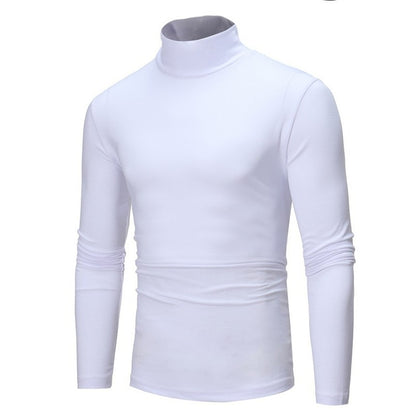 Men's Mock Turtleneck Long-Sleeve Shirt