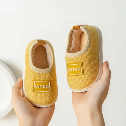 Children’s Cosy Plush-Lined Anti-Slip Winter House Booties