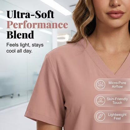 Women’s V-Neck Scrub Set