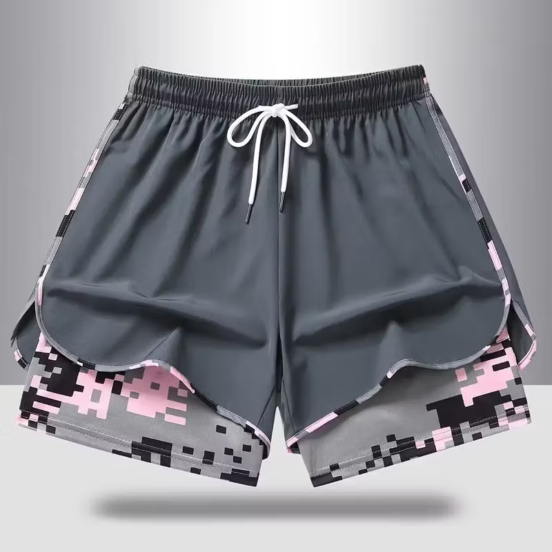 Women's Athletic Layered Running Shorts