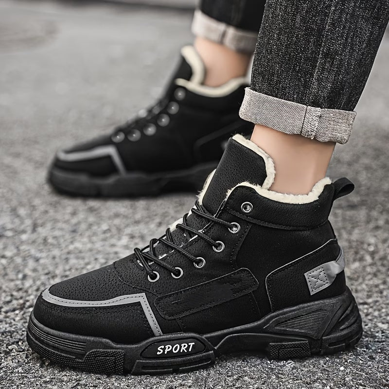 Men's Lace-Up High-Top Boots