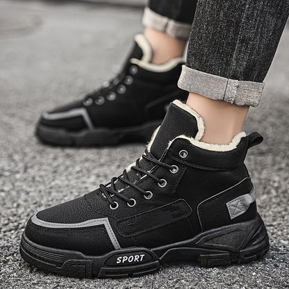 Men's Lace-Up High-Top Boots