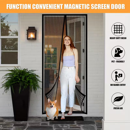 Heavy-Duty Magnetic Screen Door