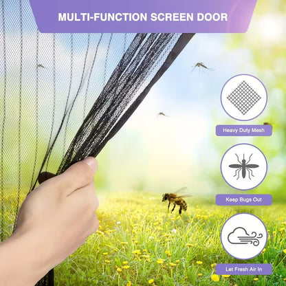Heavy-Duty Magnetic Screen Door