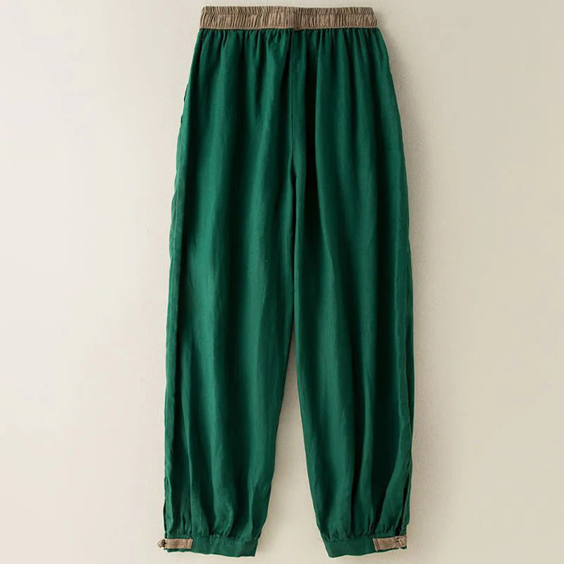 Women's Relaxed Drawstring Pants with Pockets