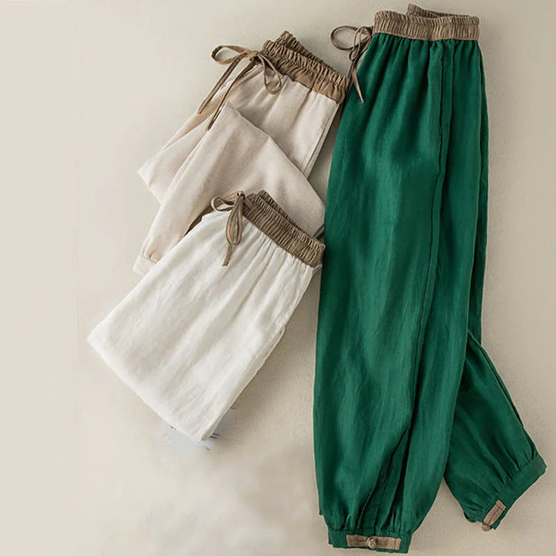 Women's Relaxed Drawstring Pants with Pockets