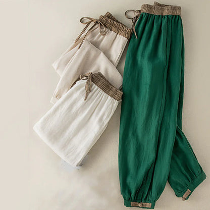 Women's Relaxed Drawstring Pants with Pockets