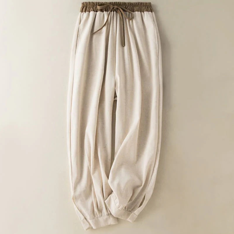 Women's Relaxed Drawstring Pants with Pockets