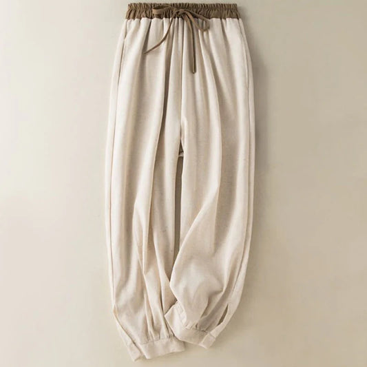 Women's Relaxed Drawstring Pants with Pockets
