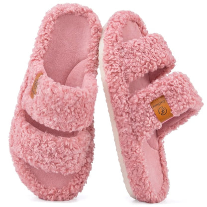 Women's Open-Toe Double-Strap Slippers