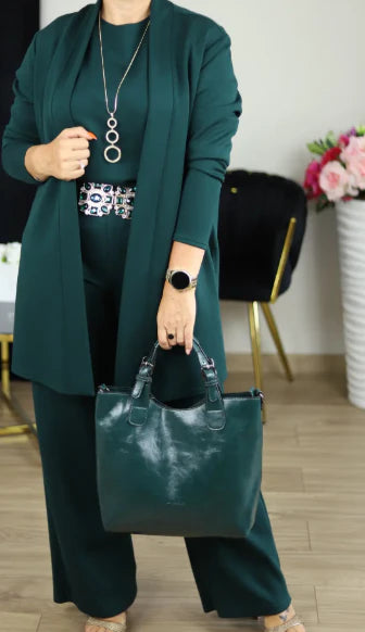 Women’s Three-Piece Cardigan Pants Set