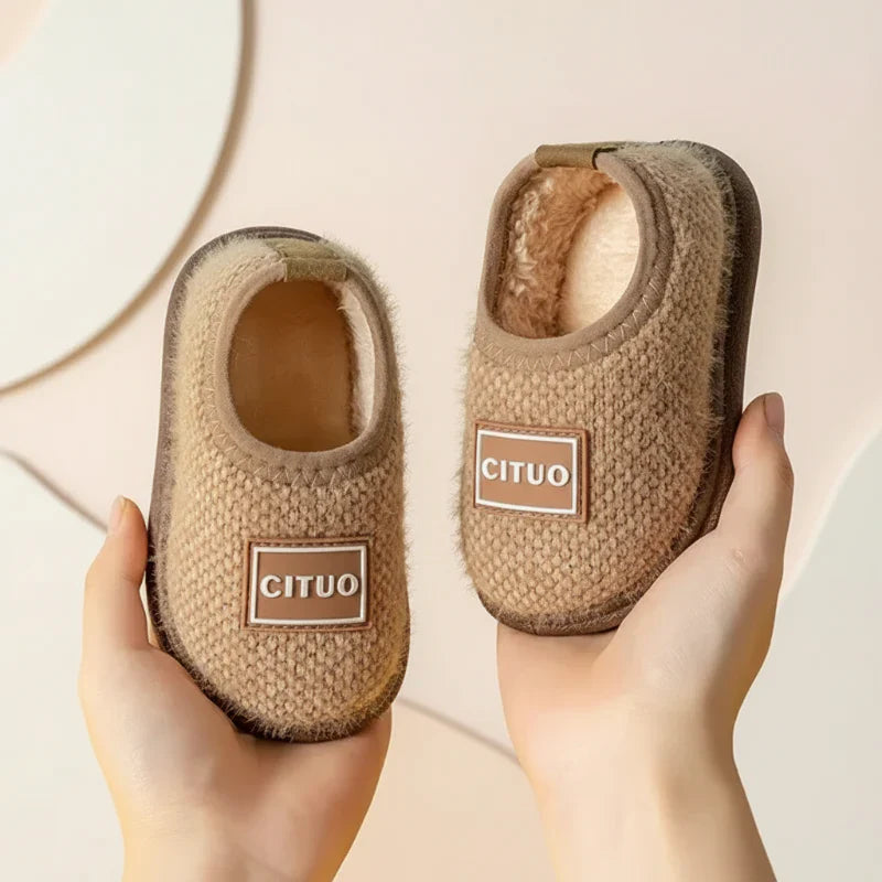 Children’s Cosy Plush-Lined Anti-Slip Winter House Booties