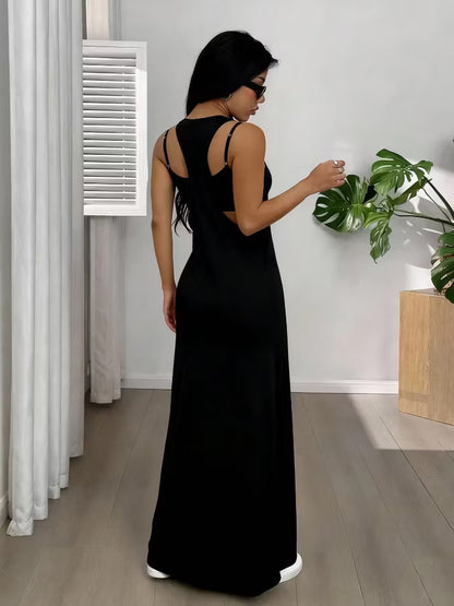 Women's Two-Piece Cutout Maxi Dress