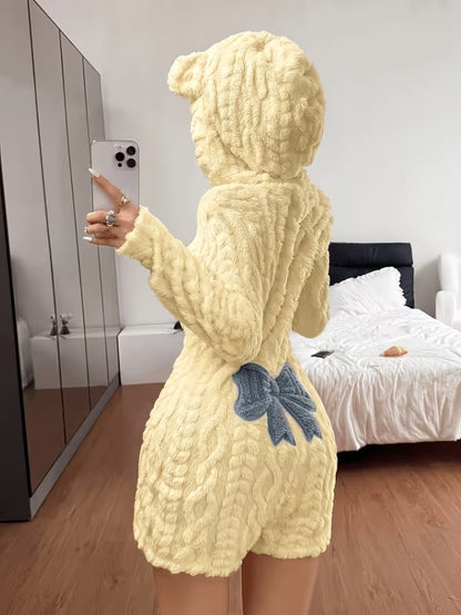 Women’s Hooded Animal Ear Romper