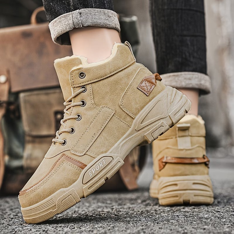 Men's Lace-Up High-Top Boots