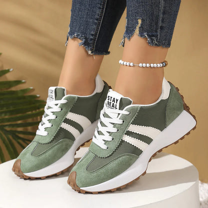 Women's Lace-Up Retro Low-Top Sneakers