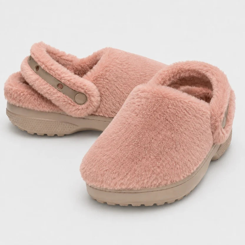 Women's Fuzzy Clog Slippers