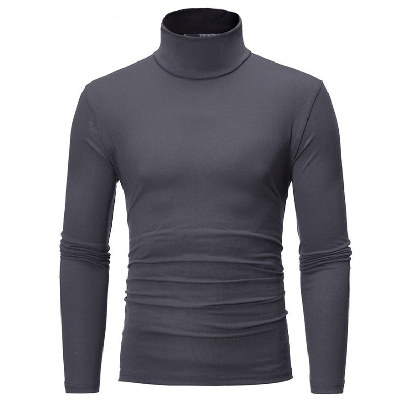 Men's Mock Turtleneck Long-Sleeve Shirt