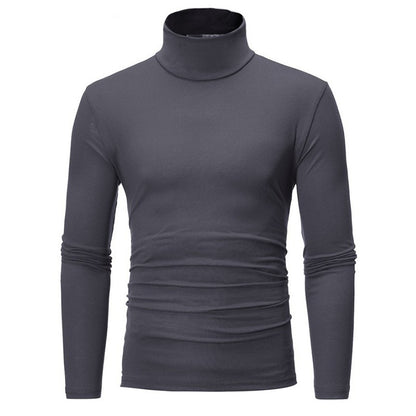 Men's Mock Turtleneck Long-Sleeve Shirt