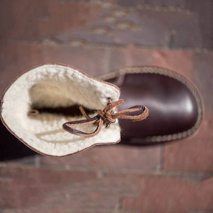 Women’s Leather-Look Lace-Up Ankle Boots