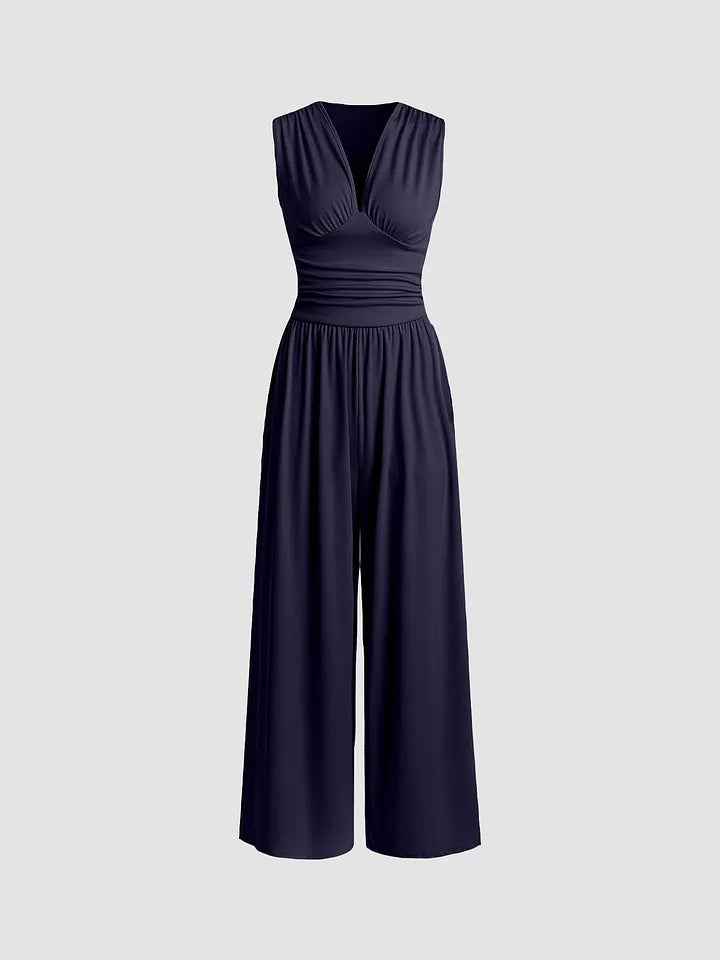 Women’s Sleeveless Wide-Leg Jumpsuit