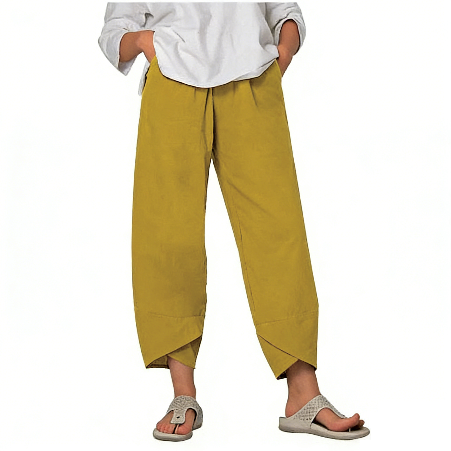 Women’s Asymmetrical Relaxed Fit Casual Pants