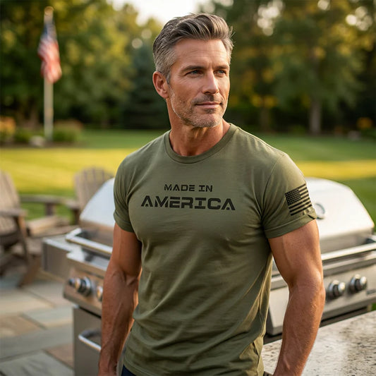 Men’s America Graphic Crew Neck Tee