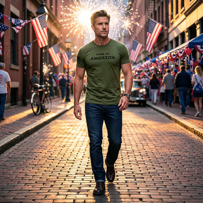Men’s America Graphic Crew Neck Tee