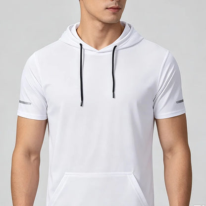 Men's Short Sleeve Hooded T-Shirt