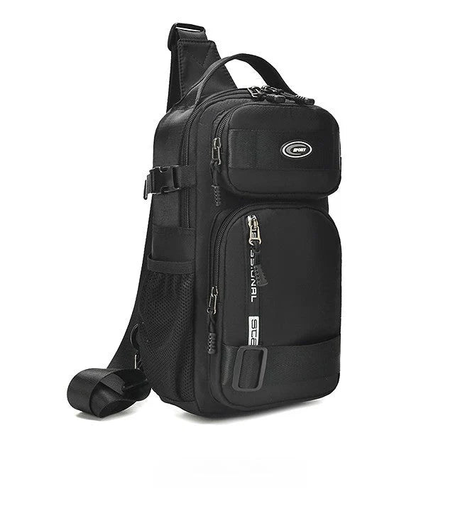 Adjustable Multi Pocket Crossbody Sling Bag