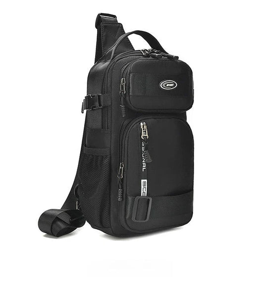 Adjustable Multi Pocket Crossbody Sling Bag