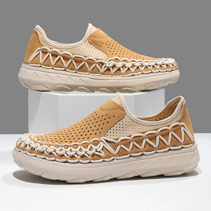 Men's Handwoven Slip-On Casual Loafers