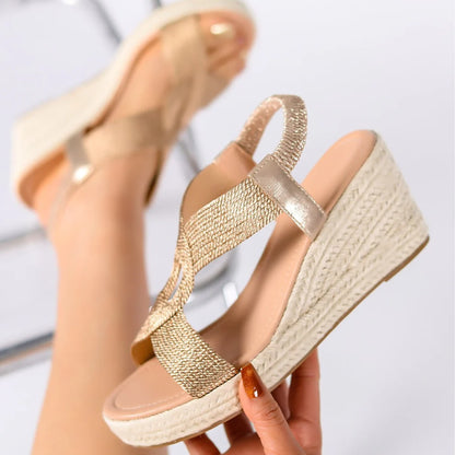 Women’s Woven Slingback Wedge Sandals