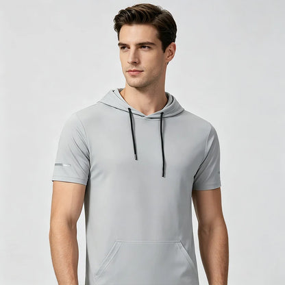 Men's Short Sleeve Hooded T-Shirt