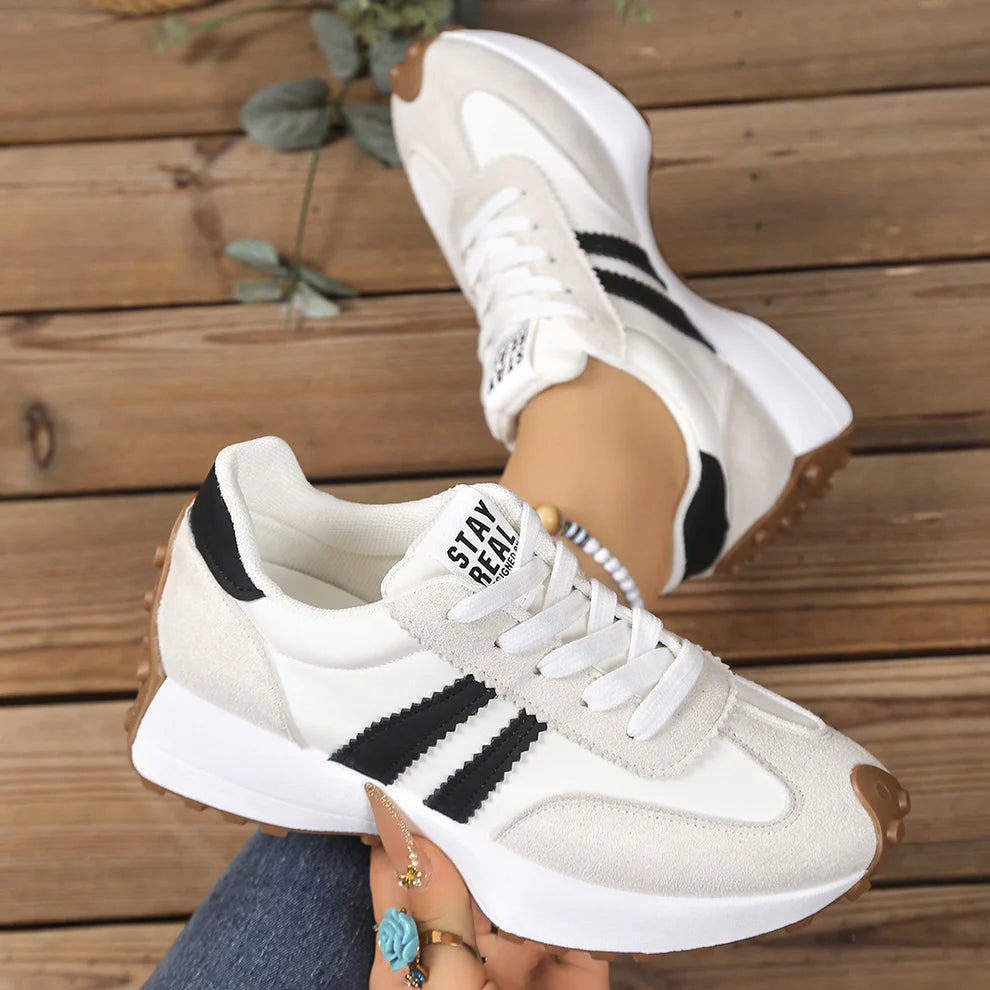 Women's Lace-Up Retro Low-Top Sneakers