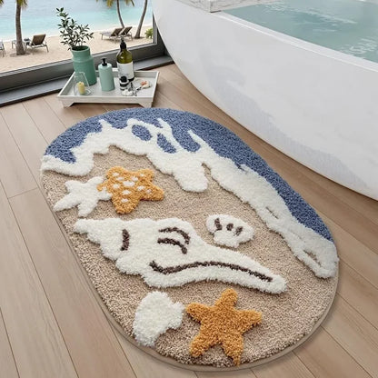Coastal Beach Bath Mat