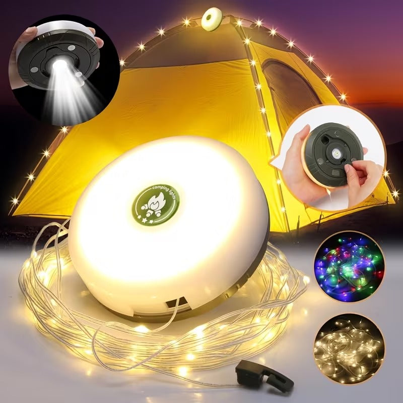 Portable Retractable Camping String Lights