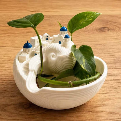 Santorini-Inspired Decorative Catchall Bowl