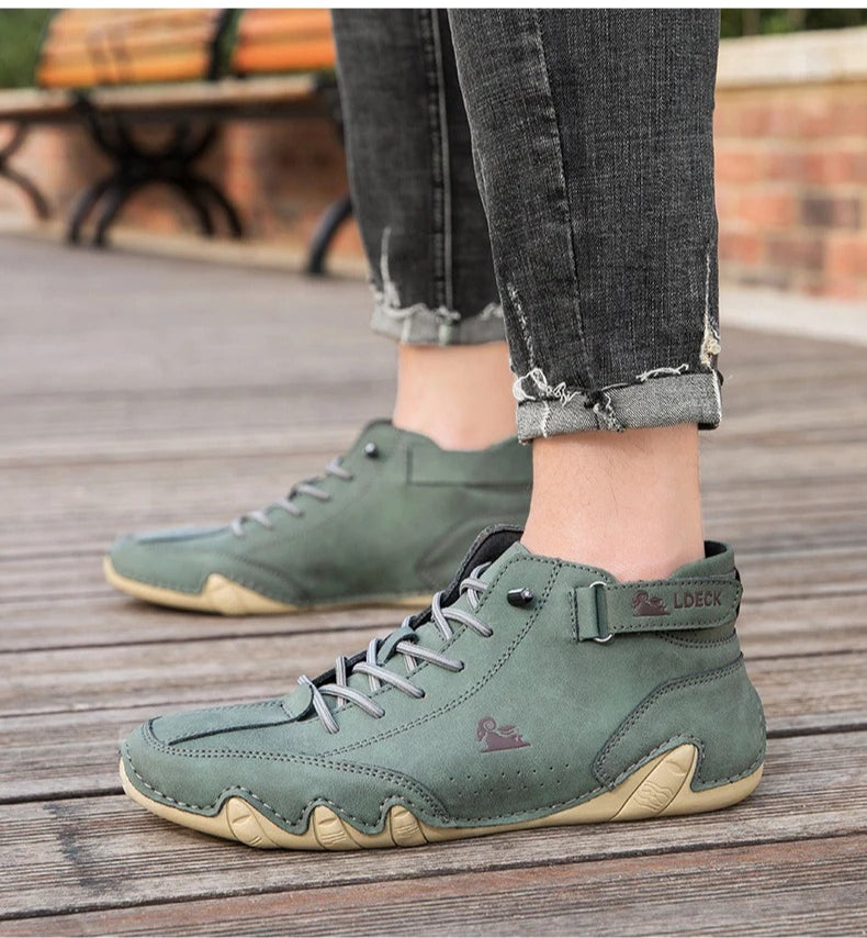 Men's High-Top Lace-Up Casual Sneakers