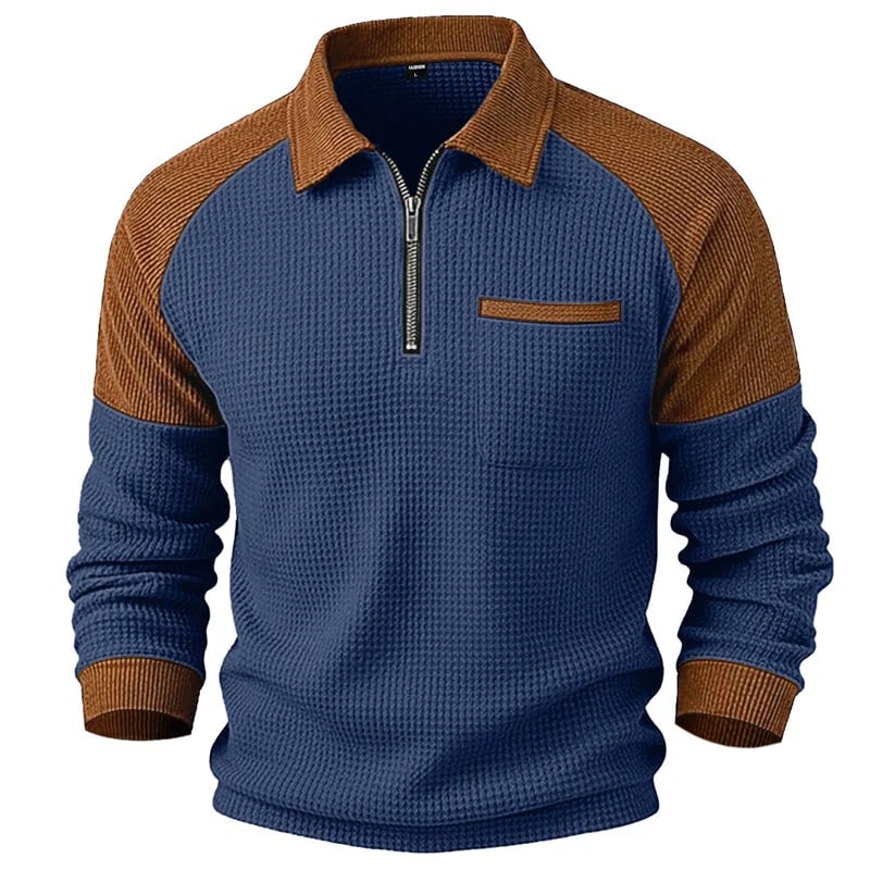 Men's Textured Quarter-Zip Pullover