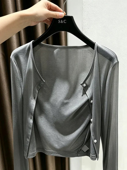 Women's Button-Front Cardigan