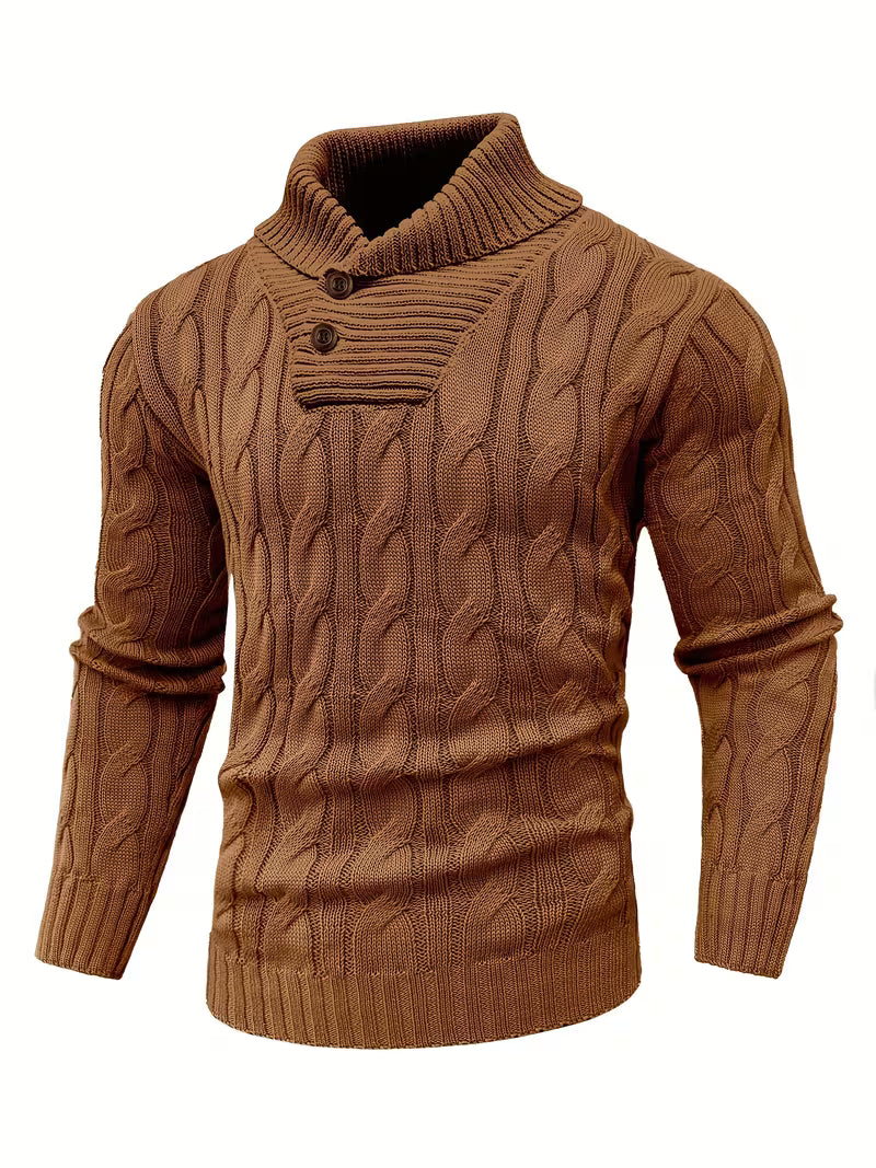 Men’s Ribbed Knit Business Sweater