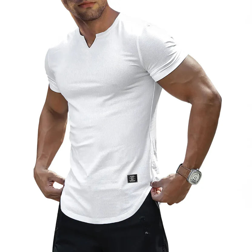 Men's Slim Fit V-Neck Performance T-Shirt