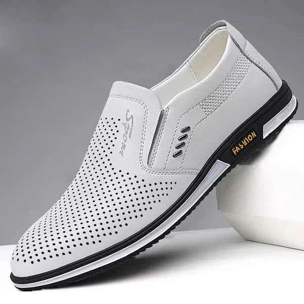 Men’s Cutout Slip-On Dress Loafers