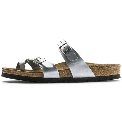 Women's Double Buckle Cork Footbed Sandals