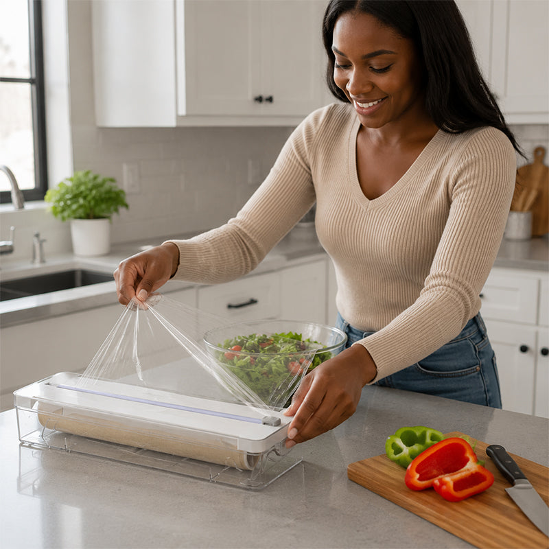 Kitchen Wrap Storage and Cutting Box