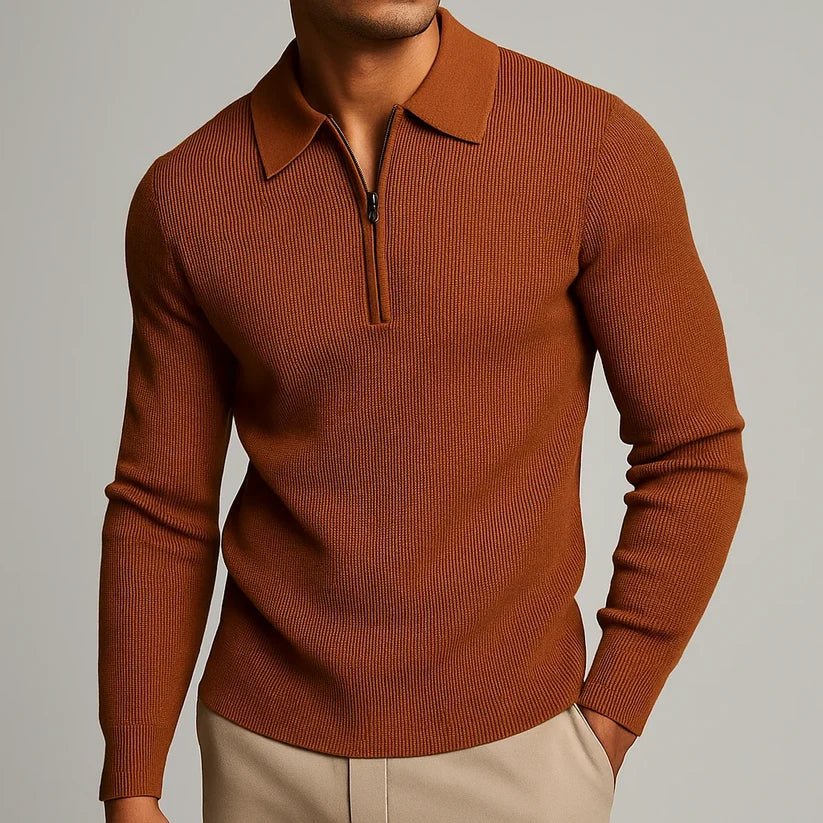 Men’s Quarter-Zip Polo Shirt